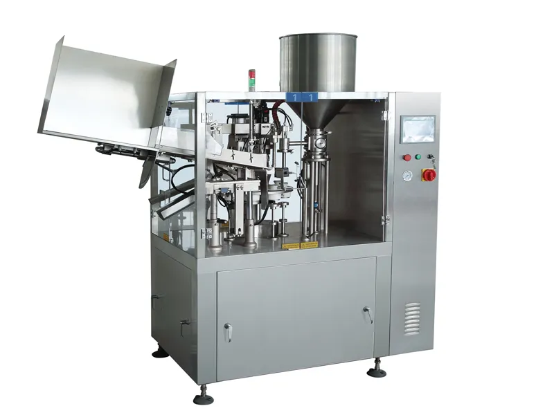 Automatic aluminum & plastic tube filling and sealing machine HNM-60