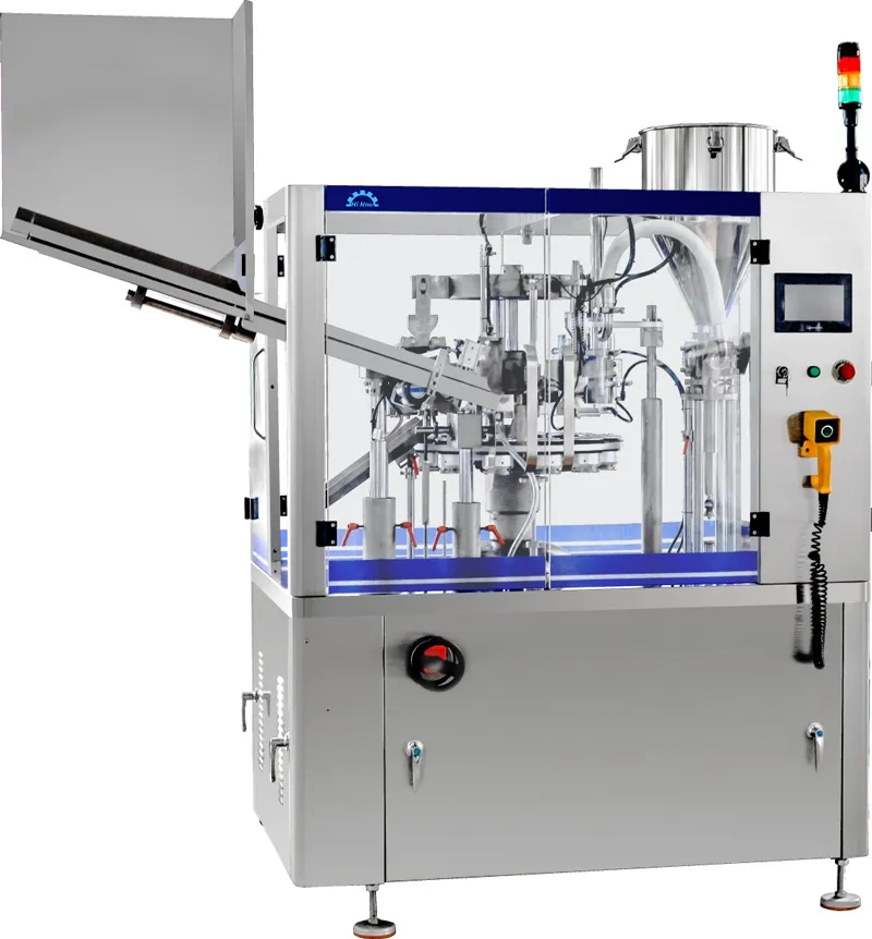 Automatic aluminum & plastic tube filling and sealing machine HNM-80